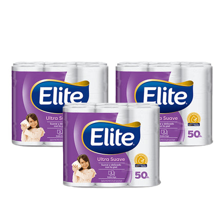 Elite Papel Higiénico Doble Hoja 50 metros 2 MANGAS | Apishop.cl