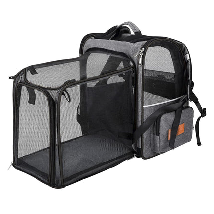 Mochila Transportadora De Mascotas Plegable Lucy 42x64x32