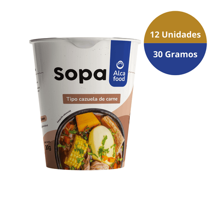 Vasos Cazuela de Carne 12X 30 Gr