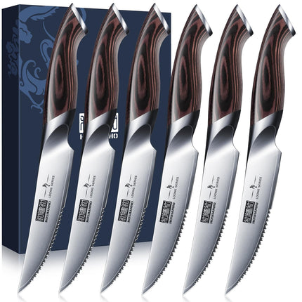 Juego de cuchillos para carne HOSHANHO Ultra Sharp de acero japonés de 11,5 cm