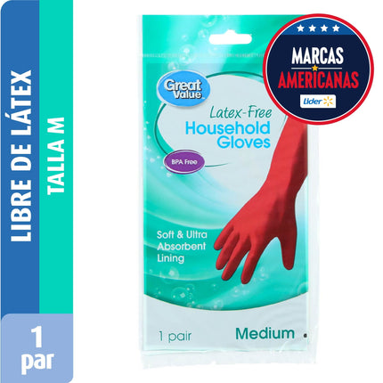 Guantes Libre de Latex Talla M, 1 Un