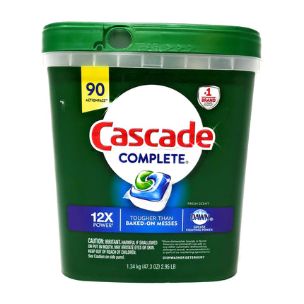 Detergente para Lavavajillas Cascade Complete 90 Cápsulas de Acción