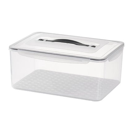 Caja De Almacenamiento De Alimentos Con Escurridor, Portátil, Sellada Para El Hogar, Gabinete Para Pan, 14,5 L