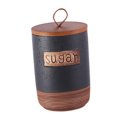 Contenedor De Almacenamiento De Cerámica, Tarro De Almacenamiento De Frijoles Para Condimentos De Dulces, Azúcar De Galleta