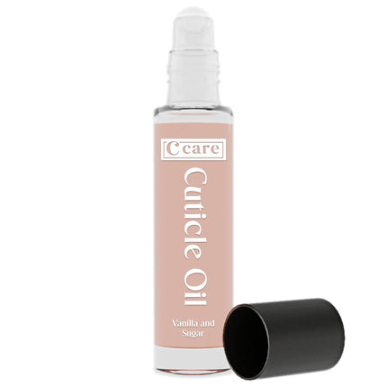 Rollo de aceite para cutículas C CARE, vainilla y azúcar, 10 ml