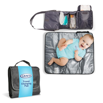 Bolsa portátil para cambiador de pañales para bebés Graco Grey