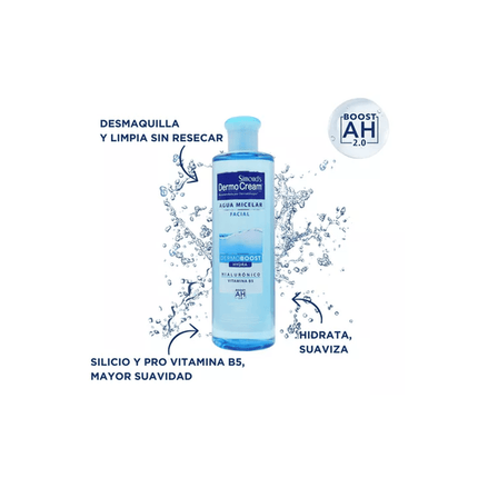 Agua Micelar Facial Dermo Cream Hydra 360ml 18+ 405g, todo tipo de piel