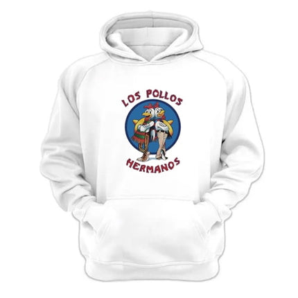 Polerón Canguro Los Pollos Hermanos Blanco Talla Xl Unisex