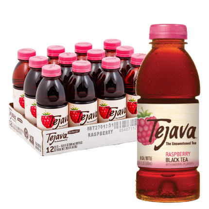 Té helado Tejava, frambuesa negra sin azúcar, 500 ml (paquete de 12)