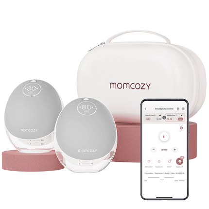 Extractor de Leche Momcozy Mobile Flow 2 Pack Gris