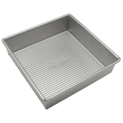 Molde para tartas USA, antiadherente, cuadrado, 20 cm, acero aluminizado