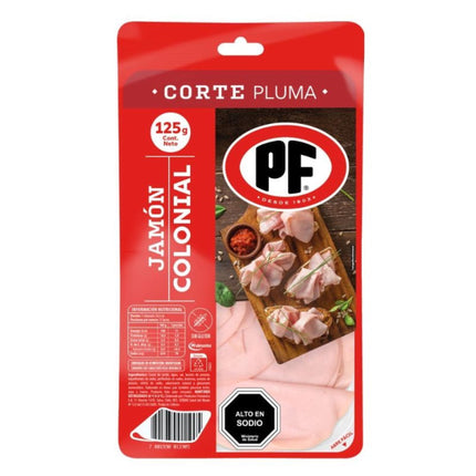 Jamón Colonial Corte Pluma Display Tradicional, 125 g