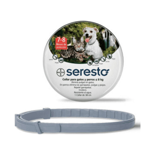 Seresto collar antiparasitario para perros y gatos