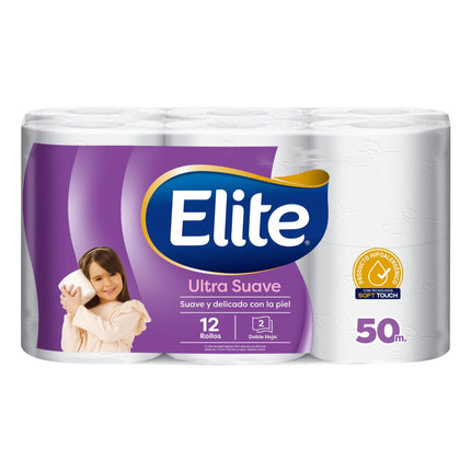Papel Higiénico Ultra Doble Hoja 50 m., 12 Un