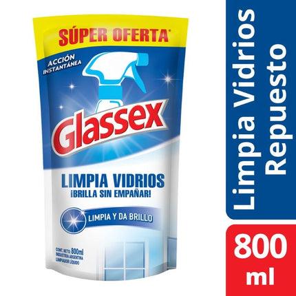 Limpia Vidrios Líquido Doypack, 800 ml