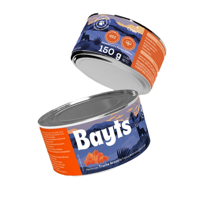 Alimento Lata Bayts Premium Trucha Arcoiris Perro 150gr