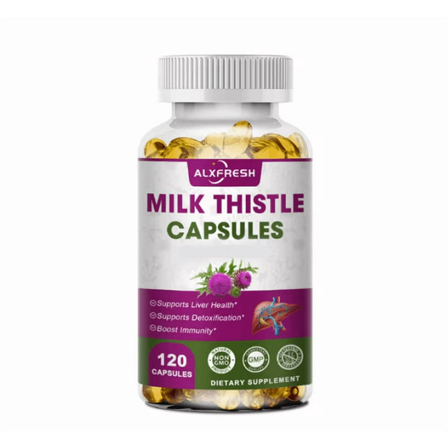 Alxfresh Milk Thistle Silimarina Cuidado Del Higado 120 softgels