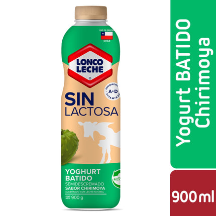 Yoghurt Sin lactosa Sabor Chirimoya Botella, 900 g | Apishop