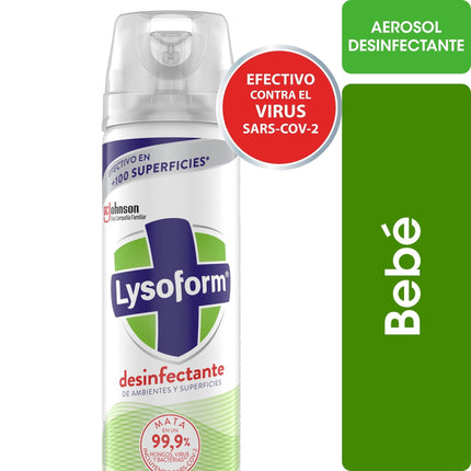 Desinfectante de Ambientes y Elimina Olores Bebé en Aerosol Lata