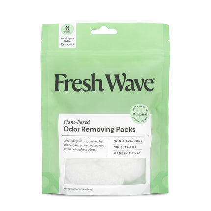 Paquetes eliminadores y desodorizantes Fresh Wave, bolsa de 6