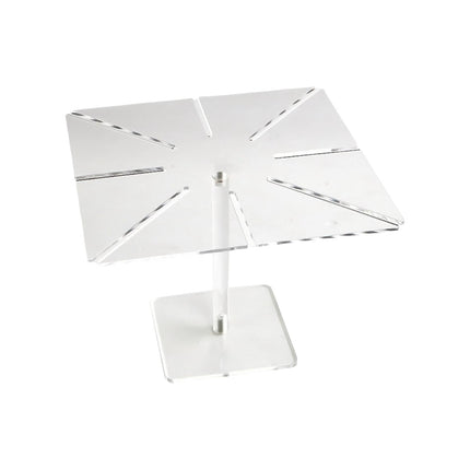 Soporte Acrílico Transparente Para Tartas, Soporte Para Mesa De Dulces, Soporte Para Postres, Soporte Para Tartas Cuadrado