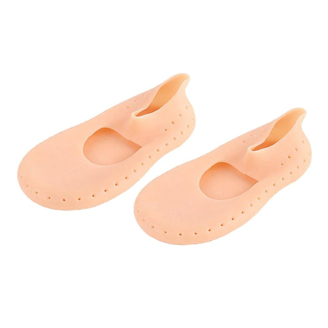 1 Par Gel Mujeres Hombres Hidratante Talón Agrietado Pie Cuidado Protectores Calcetines L