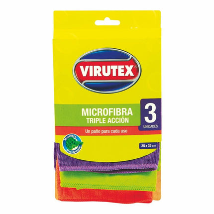 Paño Microfibra Triple Acción, 3 Un