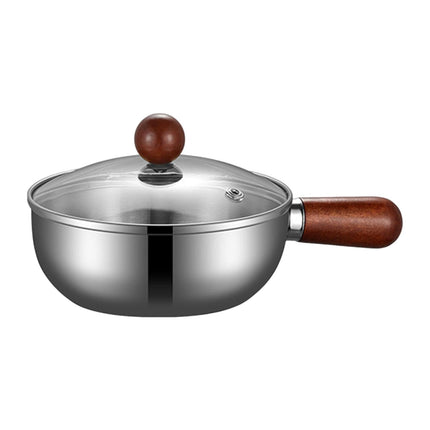 Cacerola De Regalo Compatible Con Todas Las Estufas Olla Portátil Para Leche Caliente Doméstica 14 Cm Plateada
