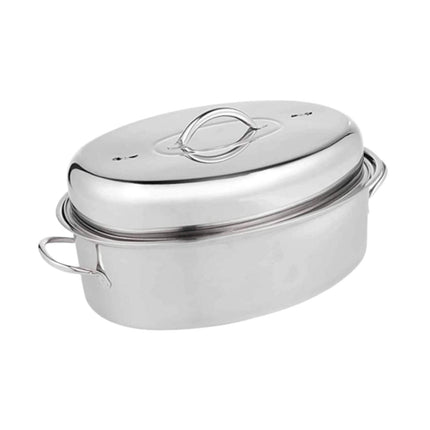 Vaporera Ovalada De 16 Pulgadas Para Pescado, Olla Multiusos Para Pasta, Asador, Patatas, Cereales, Huevos