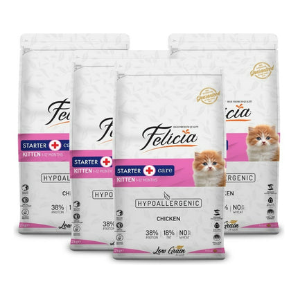 Pack x 4 - Alimento Felicia Hipoalergénico Gatito - Pollo