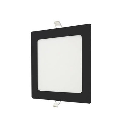 Embutido Led Cuadrado Marco Negro 24w Luz Calida