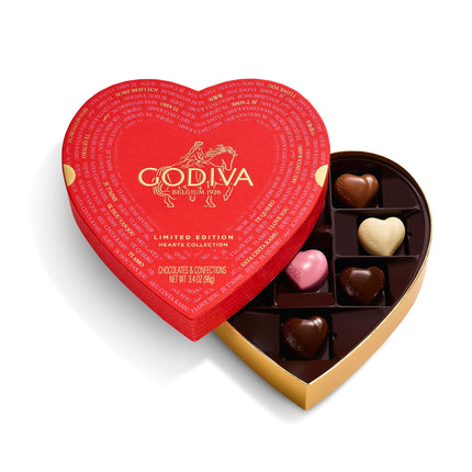 Caja de chocolates Godiva Gold Heart Belgian, 9 unidades