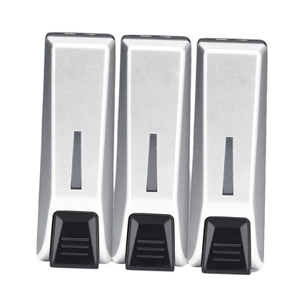 Dispensador De Jabón De Manos De 3 Cámaras, Contenedor De Champú Para Escuela, Oficina, Comercial, Plata
