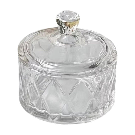Tarro De Cristal Para Dulces, Recipiente Para Comida, Tarro Para Galletas, Para Sala De Estar, Cumpleaños, Cafetería, Patrón De Diamante