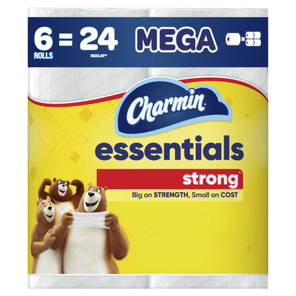 Papel higiénico Charmin Essentials Strong 6 Mega Rollos