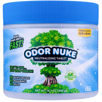 Tabletas neutralizadoras de olores de orina ODOR NUKE para urinarios portátiles