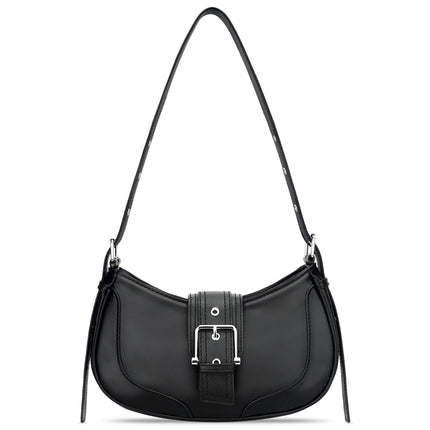 Bolso De Hombro Retro Crescent Hobo Bolso Y2k De Cuero Vegano