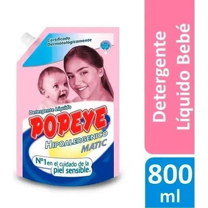 DETERG HIPOALERG DOY PACK 800ML POPEYE