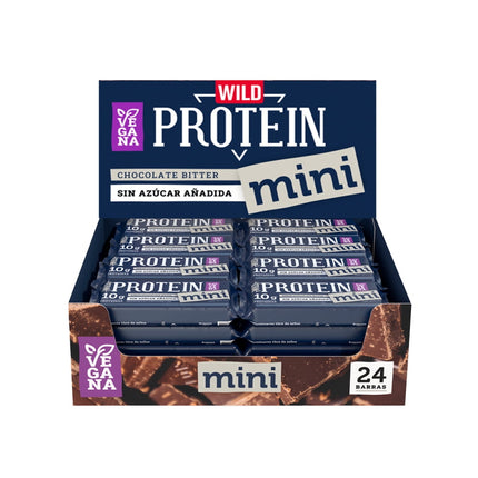 Mini Barras Protein Vegana Chocolate Bitter 24unidades