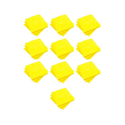 Pack 50 Paños Multiusos Amarillo Antipolvo 38x38 – Superficies Limpias y Brillantes