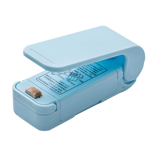 Sellador De Bolsas Sellador Térmico Portátil Manual Para Bolsas De Refrigerios Bolsas De Galletas Bolsas De Chips Azul