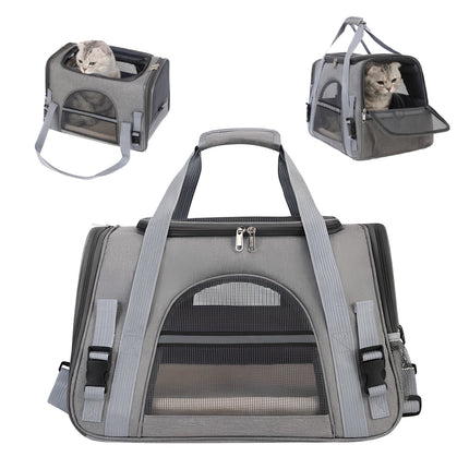 Bolso Transportador Mascota Gato Michi Portatil Con Alfombra