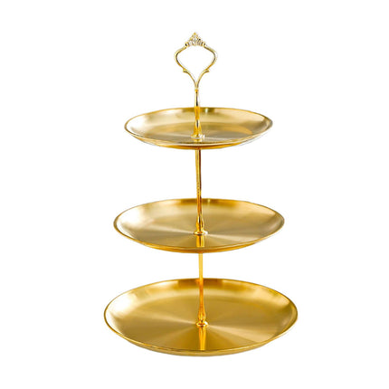 Soporte De Exhibición Para Pasteles, Elegante Plato De Fruta, Soporte Para Magdalenas Para Dulces, Pasteles De Boda, 3 Niveles