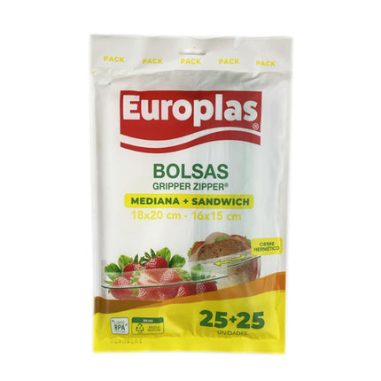 Pack Bolsa Mediana+Sandwich, 50 Un