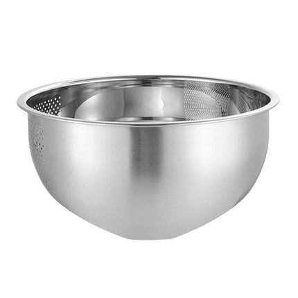 Colador De Lavado De Arroz Herramienta De Cocina Resistente De Acero Inoxidable Con Escurridores Laterales Argent Small