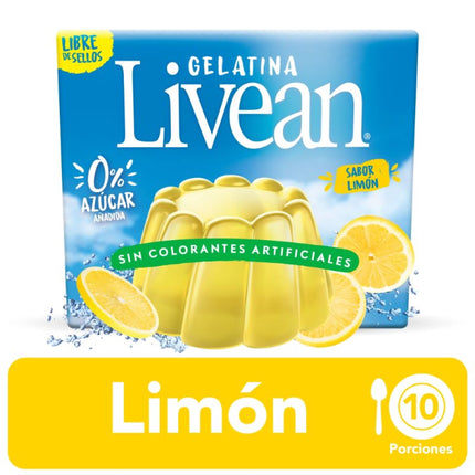 Gelatina Limón Caja, 22 g - Livean | Apishop