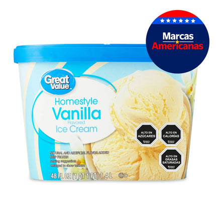 Helado Vainilla Pote, 1,4 L - Great Value | Apishop