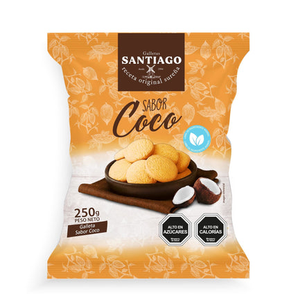 Galleta Sabor Coco Bolsa, 250 g