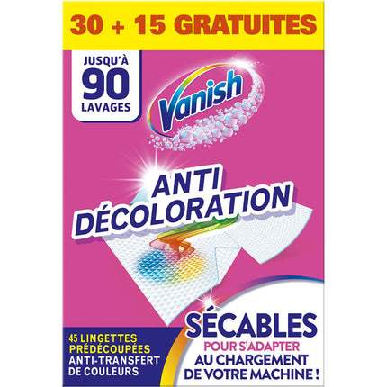 Hojas para Lavadora Antiderrame Color Vanish 45 un | Apishop.cl
