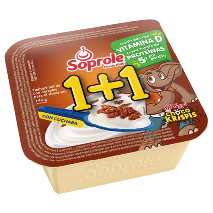 Yoghurt con Cereal 1+1 Choco Krispis Chocolate, 140 g | Apishop